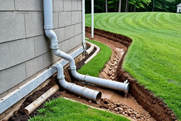 Foundation protection drainage